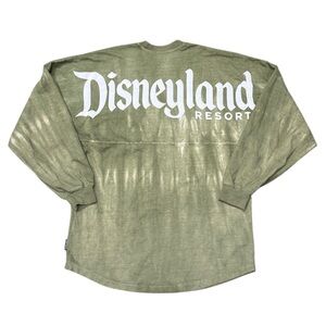Disneyland Resort Spirit Jersey Sage Green Tie Dye Shirt Adult Sz S